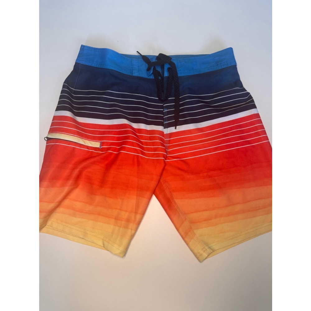 Men's 360 Surf Boardshorts Size 28 Orange Blue